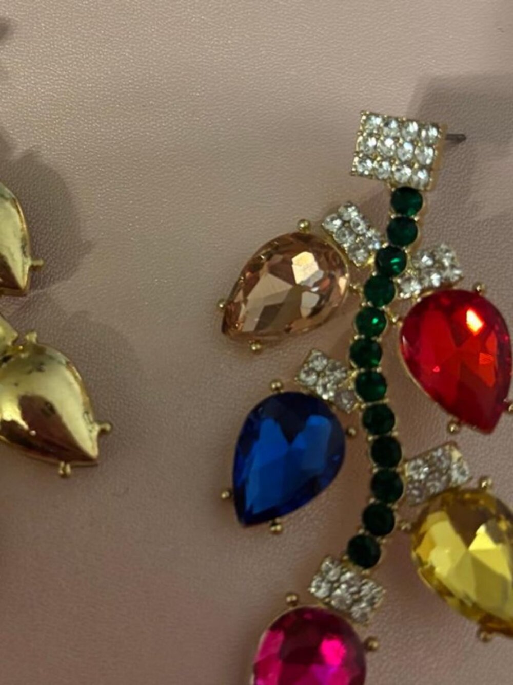 Christmas light earrings - Picture 2 of 2